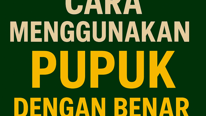 Cara Menggunakan Pupuk Agrosawit dengan Benar